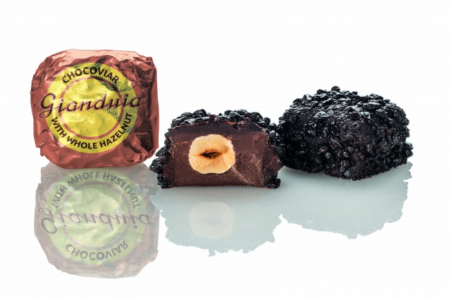 106156 Čokoláda Venchi pralinky Truffle s pistáciovou a mandlovou pastou a citrónovou kůrou 100 g