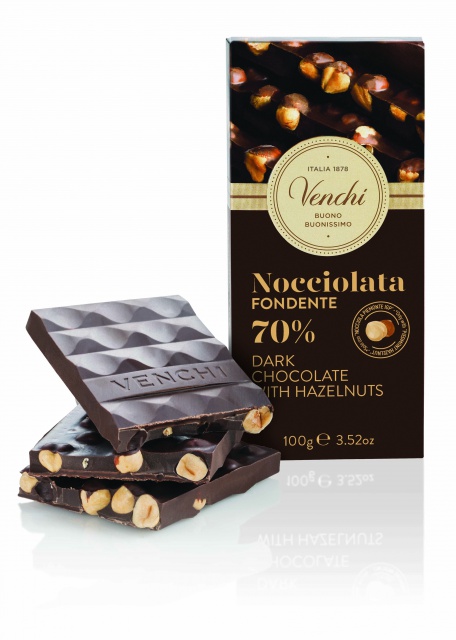 116213 Čokoláda Venchi hořká s kakaovým krémem a kávou 100g