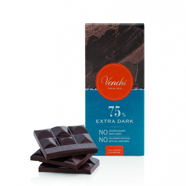 117054 Venchi mini�tvere�ky z ho�k� �okol�dy 60 % Fondente 100 g