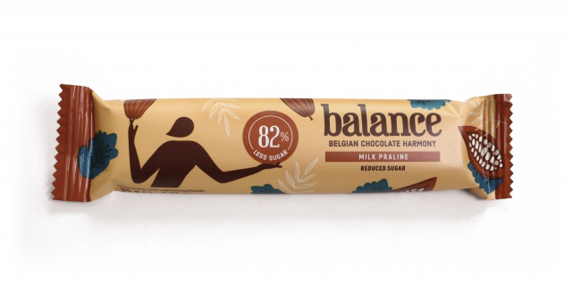 EP0872 Čokoláda Balance STEVIA mléčná s lískovými oříšky, bez přidaného cukru 35 g