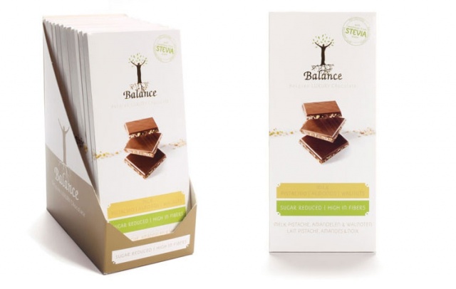 EP0095 Čokoláda Balance STEVIA hořká 72 % s kakaovými zrny, bez přidaného cukru 85g 