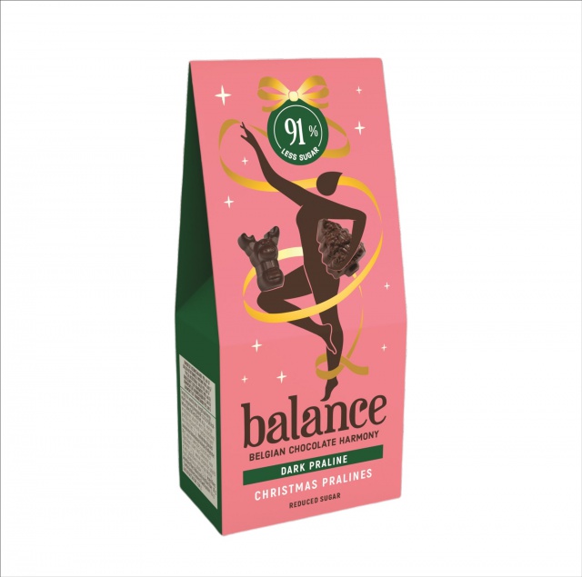 EP0095 Čokoláda Balance STEVIA hořká 72 % s kakaovými zrny, bez přidaného cukru 85g 