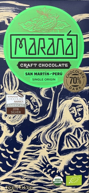 MA3 Čokoláda Maraná BIO hořká 70% San Martín - Peru 70g