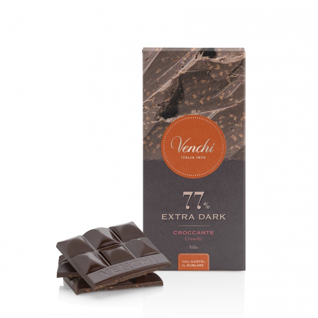 117054 Venchi mini�tvere�ky z ho�k� �okol�dy 60 % Fondente 100 g